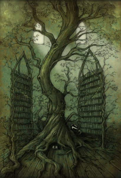 the_neverland_library_tree_by_copperage-d6rndyv